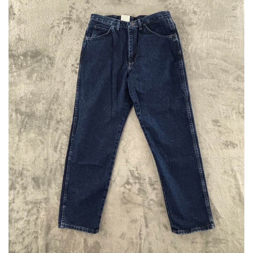 Wrangler Hero Relaxed Fit Jeans Mens 34x32 Dark Wash Straight Leg 97601ND USA